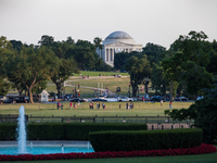 A view of the Thomas Jefferson Memorial from the South Lawn of the White House, on Monday, June 26, 2017. (