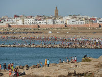 People enjoy nice weather during the final day of Eid al-Fitr holiday on Rabat beach, seen from Kasbah of the Udayas fortress.
On Tuesday,...