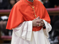 New Cardinal Juan Jose Omella, Archbishop of Barcelona, during the Ordinary Public Consistory as Pope Francis elevated 5 Roman Catholic bish...
