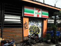 Close of 7 eleven snack retail outlet, Jakarta Indonesia, on June 30,2017. The Indonesia Stock Exchange (IDX) announces that all 7 eleven re...