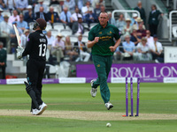 Nottinghamshire's Luke Fletcher  celebrates the wicket of Surrey's Gareth Batty
during the Royal London One-Day Final match between Nottingh...