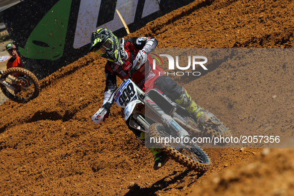 Rui Goncalves #999 (POR) in Husqvarna of 8Biano Racing Husqvarna in action during the Warm-up MXGP World Championship 2017 Race of Portugal,...
