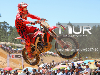 Alessandro Lupino #77 (ITA) in Honda of Honda Redmoto in action during the MXGP World Championship 2017 Race of Portugal, Agueda, July 2, 20...