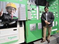 Mr. Ramesh Jha,Regional Sales Head-East,Schneider Electric India meet the press and lunches Switch on India campaingn in West Bengal and odi...