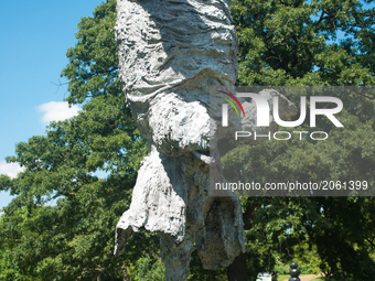 Frieze Sculpture, London’s largest outdoor exhibition, featuring 23 leading artists, is seen at Regent’s Park, London on July 5, 2017. Friez...