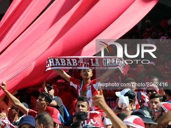 The supporters of CRB during match Final Cup of Algeria 2017 CR belouizdad against ES setif at the Stadium of 5 July. Algiers on 05/07/2017...