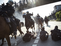 Riots in St. Pauli district during G 20 summit in Hamburg on July 8, 2017. Authorities are braced for large-scale and disruptive protests as...