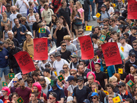International demonstration against G20 summit in Hamburg, Germany, on 8 July, 2017. (