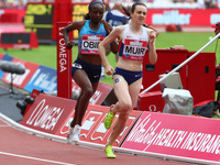 L-R Hellen Obiri (KEN) and Laura Mur (GBR) Women's 1 Mile Race
during Muller Anniversary Games at 
London Stadium in London on July 09, 2017...