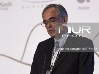 Jose D. Sette, executive director of the International Coffee Organization, during the World Coffee Producers Forum in Medellin, Colombia, o...