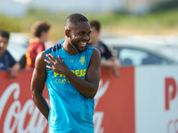 Cedrick Bakambu during the first week of Villarreal CF training session at Ciudad Deportiva of Miralcamp, July  14, 2017, in Vila-real, Spai...