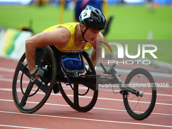 Niklas Almers (SWE) during IPC World Para Athletics Championships at London Stadium in London on July 14, 2017 (