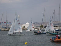 Various images of the qualification races for medals, from the sea. Race finished at 15.07.2017. Poland’s Agnieszka Skrzypulec and Irmina Mr...