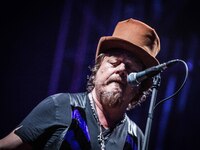 The italian singer and song-writer Zucchero Sugar Fornaciari pictured on stage as he performs at Moon&Stars Festival 2017 in Locarno, Switze...