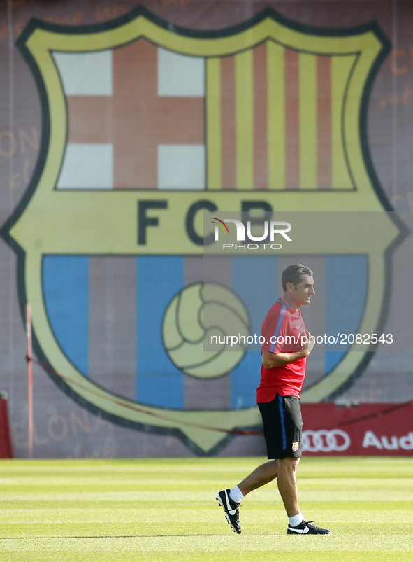 Ernesto Valverde during the FC Barcelona training, on 17 july 2017. Photo: Joan Valls/Urbanandsport/Nurphoto -- 