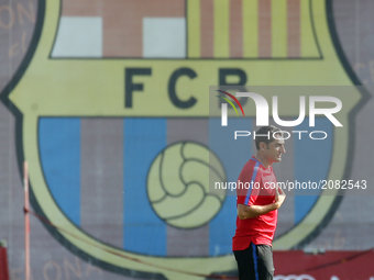 Ernesto Valverde during the FC Barcelona training, on 17 july 2017. Photo: Joan Valls/Urbanandsport/Nurphoto -- (