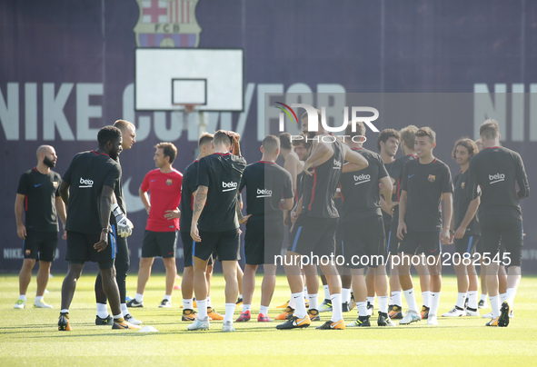 FC Barcelona players during the training, on 17 july 2017. Photo: Joan Valls/Urbanandsport/Nurphoto -- 