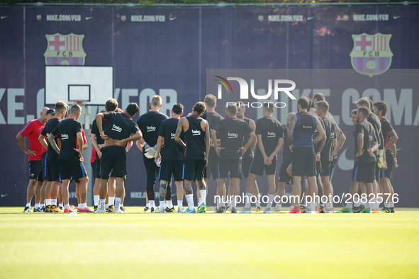 FC Barcelonaplayers during the training, on 17 july 2017. Photo: Joan Valls/Urbanandsport/Nurphoto -- 
