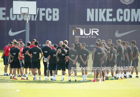  FC Barcelona players during the training, on 17 july 2017. Photo: Joan Valls/Urbanandsport/Nurphoto -- 