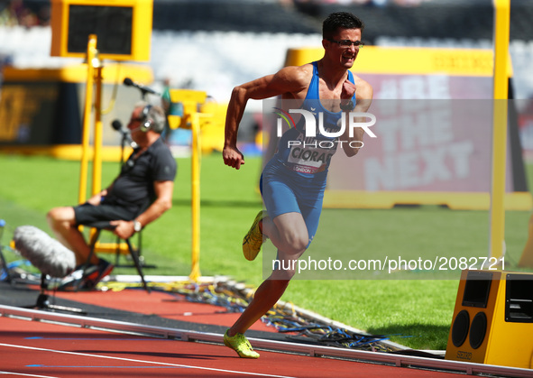 Abel Ciorap (ROU)compete in Men's 400m T12 Round 1 Heat 1
during IPC World Para Athletics Championships at London Stadium in London on July...