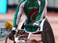Leonardo De Jesus Perez Juarez  compete in Men's 400m T52 Round 1 Heat 2 during IPC World Para Athletics Championships at London Stadium in...