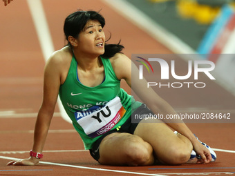 Chun Lai Yu of Hong Kong Women's 200m T36   during IPC World Para Athletics Championships at London Stadium in London on July 18, 2017 (