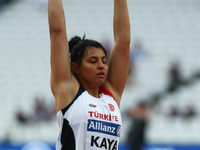 Mihrban Kaya of Turkey compete Women's Women's Shot Put T20 Final    during IPC World Para Athletics Championships at London Stadium in Lond...