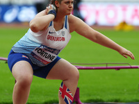 Sabrina Fortune of Great Britain compete Women's Women's Shot Put T20 Final    during IPC World Para Athletics Championships at London Stadi...