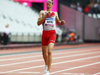 Mahdi Afri (MAR) compete Men's 400m T12 T12 Final during IPC World Para Athletics Championships at London Stadium in London on July 18, 2017...