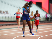 Breanna Clark  of USA compete Women's 400m T20 Final during IPC World Para Athletics Championships at London Stadium in London on July 18, 2...