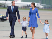 Prince William, Duke of Cambridge and Catherine Duchess of Cambridge with their chlidren (daughter Princess Charlottet and son Prince George...