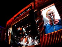 The english singer and song-writer Sting pictured on stage as he performs at Moon&Stars 2017 in Locarno, Switzerland on 19 July 2017.
 (