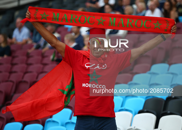 Morocco Fan
during World Para Athletics Championships at London Stadium in London on July 19, 2017 