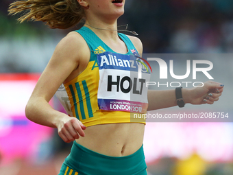 Isis Holt of Australia  compete Women's 100m F35 Final
during World Para Athletics Championships at London Stadium in London on July 19, 20...
