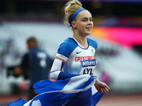 Maria Lyle of Great Britainafter Women's 100m F35 Final
during World Para Athletics Championships at London Stadium in London on July 19, 2...