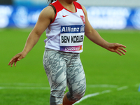 Samar Ben Koelleb  of Tunsia  compete Women's Shot Put F41 Final
during World Para Athletics Championships at London Stadium in London on J...