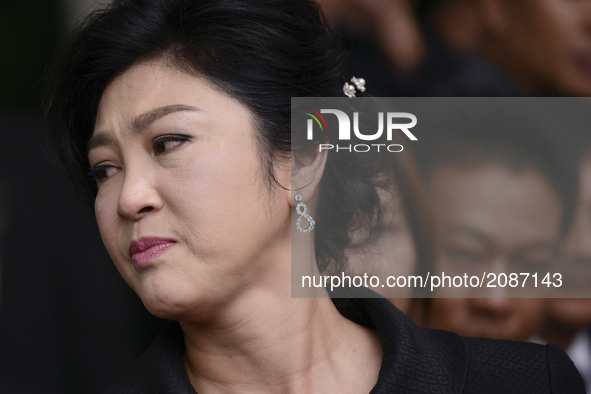 Ousted former Thai prime minister Yingluck Shinawatra for her arrival at the Supreme Court in Bangkok, Thailand on July 21, 2017. 