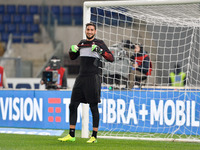 Gianluigi Donnarumma during the Italian Serie A football match between S.S. Lazio and A.C. Milan at the Olympic Stadium in Rome, on february...