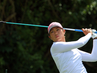 Kelly Tan of Malaysia follows her shot from the 4th tee during the second round of the Marathon LPGA Classic golf tournament at Highland Mea...