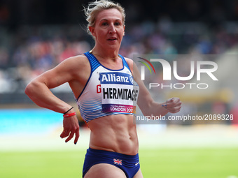 Georgina Hermitage of Great Britain competing Women's 100m T37 Round 1 Heat 1
during World Para Athletics Championships at London Stadium in...