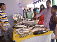 Bangladeshi People visits the Fisheries Fair in Dhaka, Bangladesh, on July 21, 2017. Bangladesh Fisheries Department organized a five day Fi...