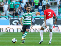 Sportings midfielder Bruno Fernandes from Portugal during the Pre-season Friendly match between Sporting CP and AS Monaco at Estadio Jose Al...