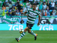 Sportings defender Cristiano Piccini from Italy during the Pre-season Friendly match between Sporting CP and AS Monaco at Estadio Jose Alval...