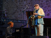 Performance of Charles Lloyd (sax), Gerald Clayton (piano), Reuben Rogers (double bass), Eric Harland (battery) on the 52 Trinidad Square in...