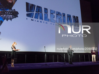 'Valerian and the City of a Thousand Planets' movie premiere at Multikino Zlote Tarasy cinema in Warsaw, Poland on 22 July 2017 (