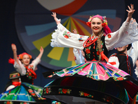 Members of 'Polanie' group from Detroit, USA, during their performance on the first day of the 17th edition of World Festival of Polish Dias...