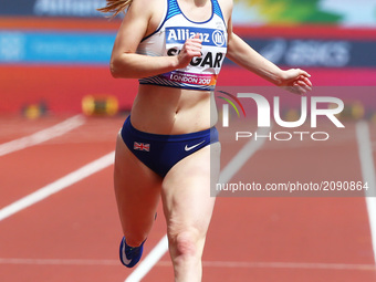 Laura Sugar of Great Britain competing Women's 200m T44 Round 1 Heat 1
during World Para Athletics Championships at London Stadium in London...