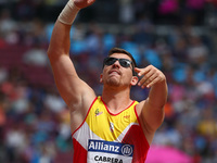 Hector Cabrera Llacer  of Spain competing Men's Shot Put F12
during World Para Athletics Championships at London Stadium in London on July 2...