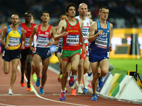 L-R Cristiano Pereira of Portugal and Michael Brannigan compete Men's 1500m T20 Final during World Para Athletics Championships Day Three at...