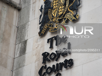 View of The Royal Court Of Justice, London on July 25, 2017. It has became the scene of the legal dispute about Charlie Gard's illness. The...